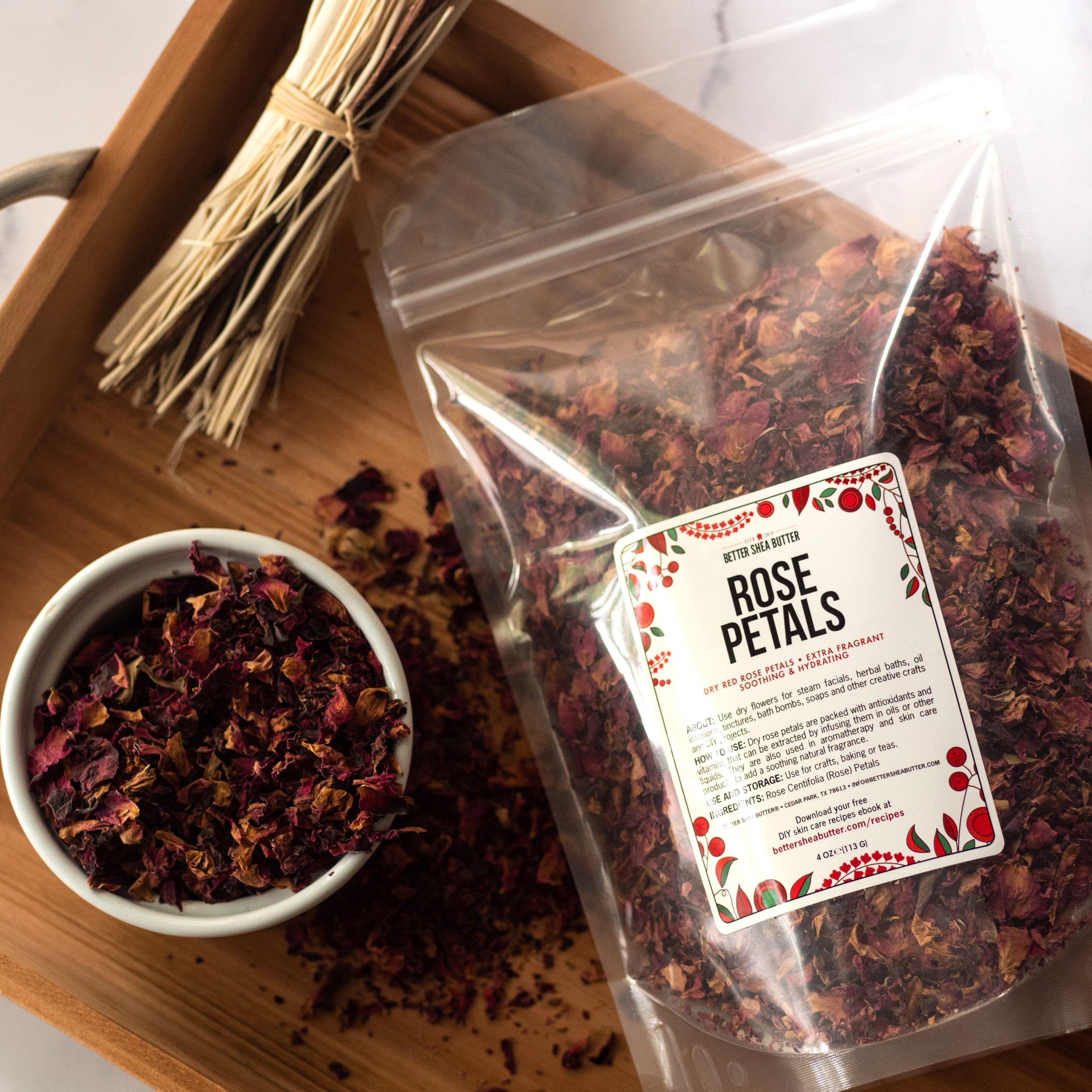 Dried Rose Petals - Dry Roses for Homemade Beauty Products