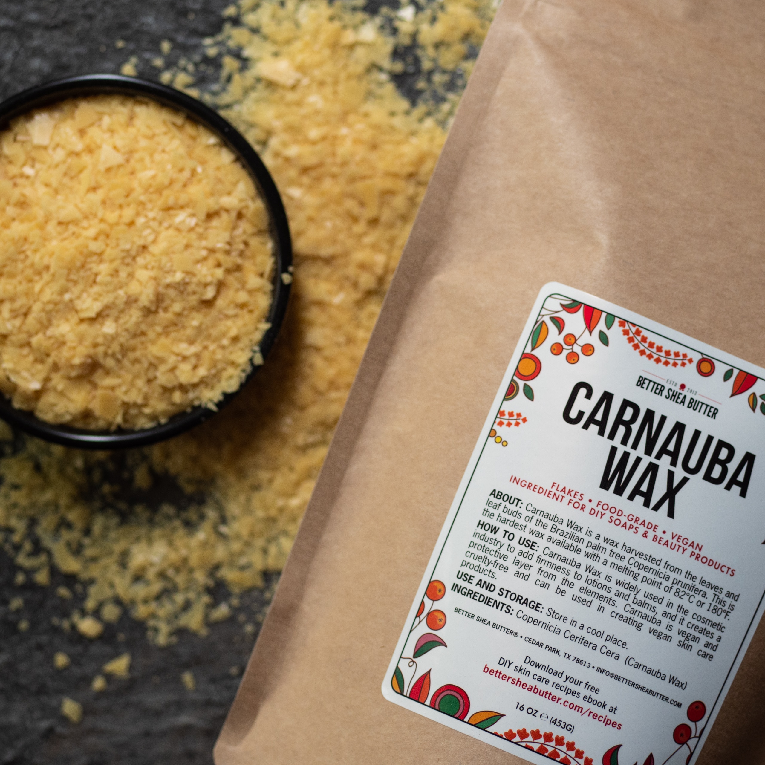 Carnauba Wax | For Wood, Furniture and Leather Finishing | Use in Homemade  Balms and Other Skin Care | 100% Pure Carnauba Wax Flakes | Food Grade 