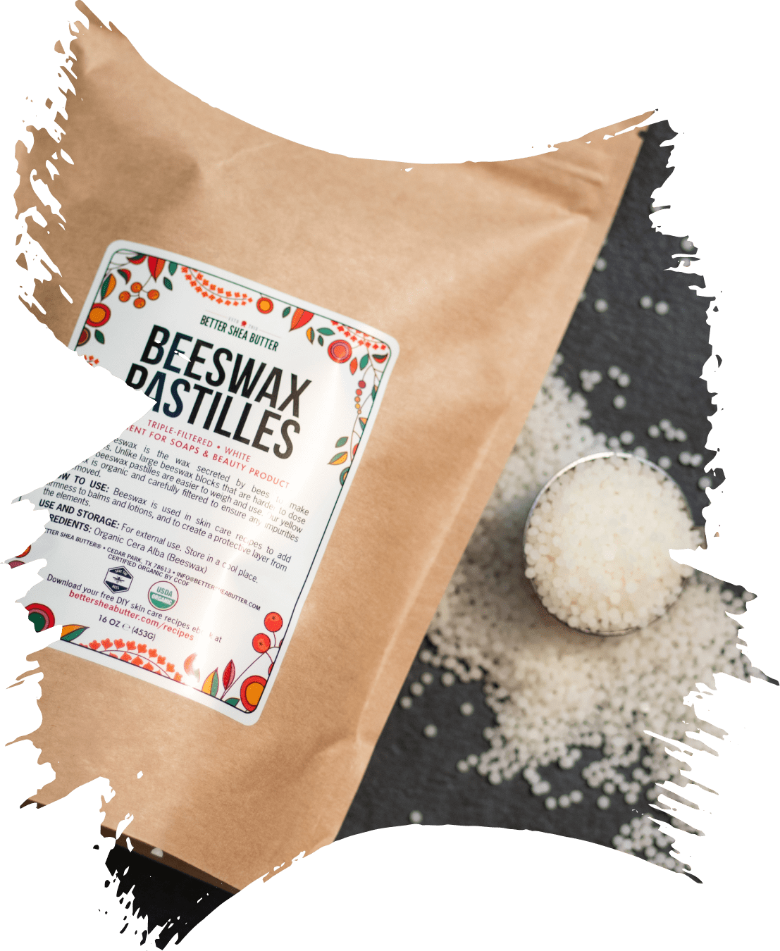 White 100% Beeswax Pastilles Product of USA – Bulk Naturals