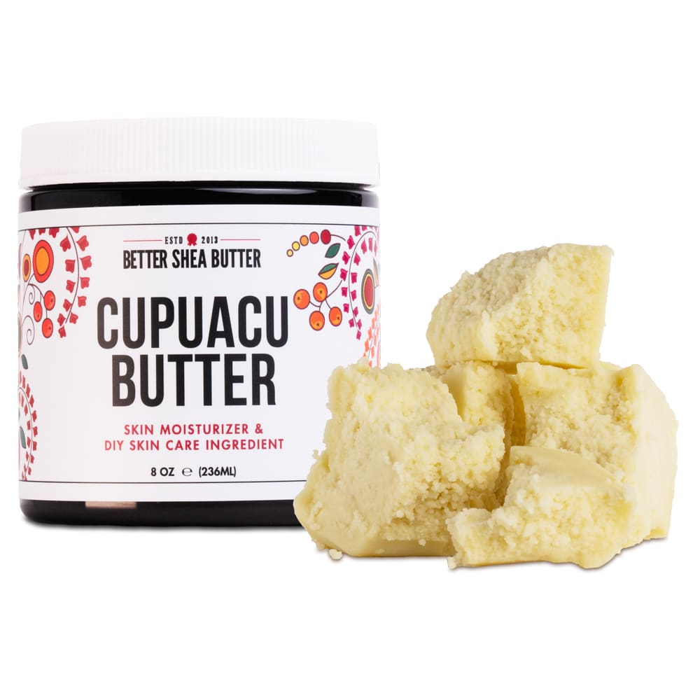 Better Shea Butter Cupuacu Butter Raw, Pure & Unrefined for Hair Growth &  Dry Skin on Body and Face - Brazilian Body Butter Base for DIY Butter