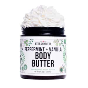 peppermint whipped body butter