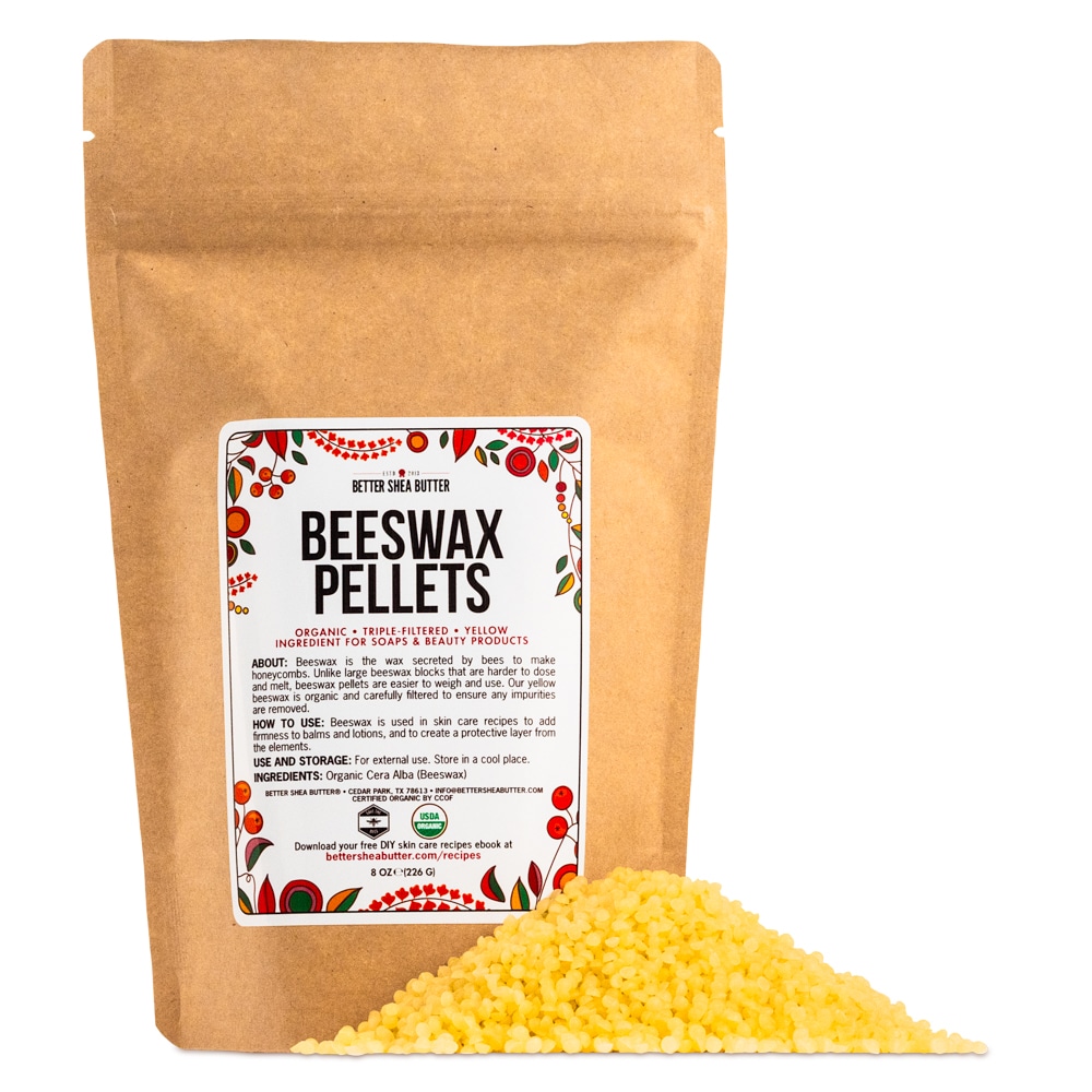 Organic Beeswax Pellets (8 oz)