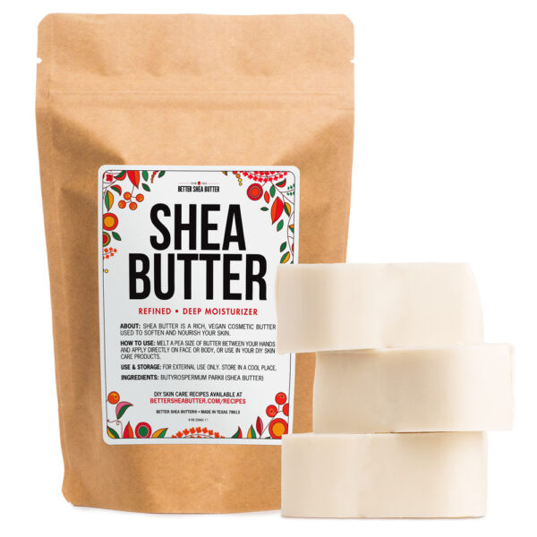 refined shea butter 8 oz bar