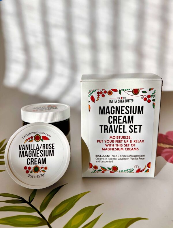 travel size magnesium cream set trio