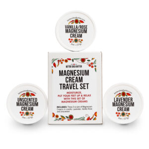 travel size magnesium cream for better sleep